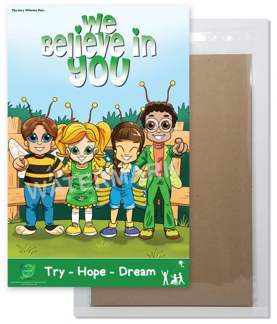 Kids Encouragement Poster We Believe In You