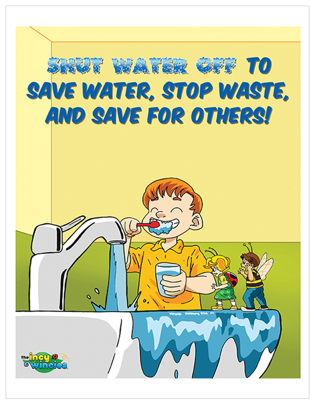 Printable Posters Shut Water Off